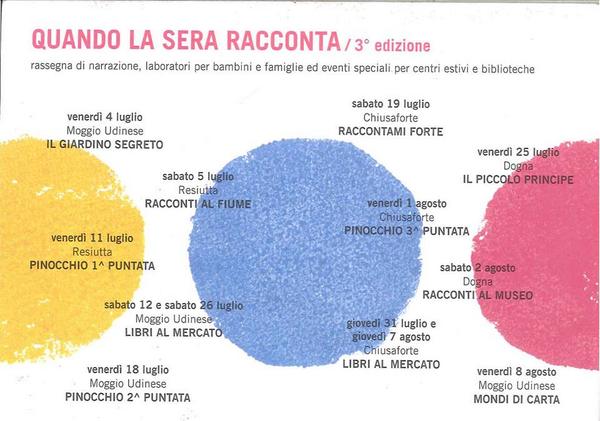 ProLocoScluse's tweet image. GIOV. 7 AGO. dalle h. 10 alle 12 LIBRI AL MERCATO capoluogo, area mercato Laboratorio per bambini (costruzione libri)