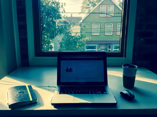 Coworking <a href="/CoworkTremont/">Cowork Tremont</a> with my pal <a href="/ForeignSorin/">Foreign Sorin</a> today. #cleveland #coworking #getstuffdone