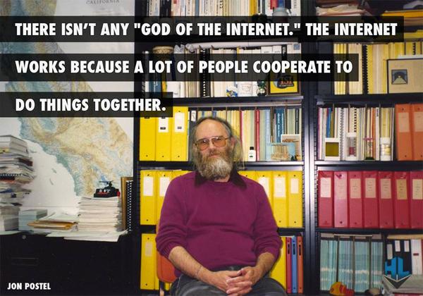 HostLater's tweet image. Happy Birthday Jon Postel. Your contributions are limitless. _/\_