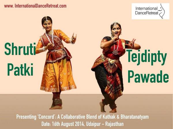 Meet the first performers at the International Dance Retreat 2014-Tejdipty Pawade and Shruti Patki. #idr2014 #Udaipur