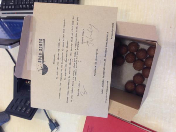 maureengates's tweet image. Impressive that you found me based on my personal email. But also delicious. Thank you @SoonSpoonHQ!