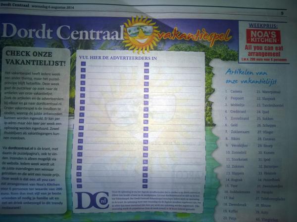 NoasKitchenDord's tweet photo. Vandaag in de krant " @dordtcentraal Winnen! All you can eat sushi en grill t.w.v. 200 euro voor 6 personen. http://t.co/W6bnexlL5T