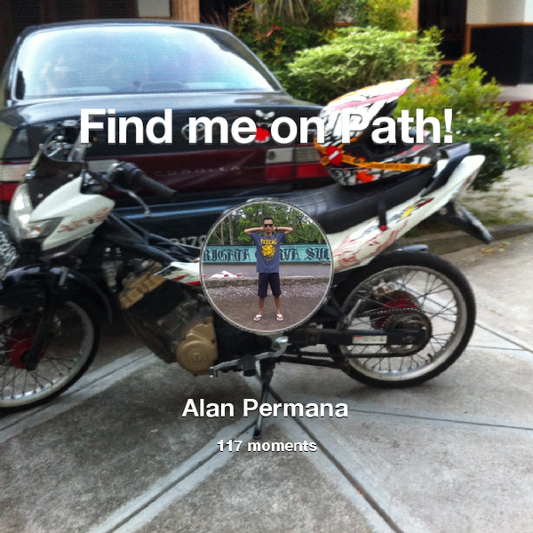 alanbcker's tweet photo. I've shared 117 memories with my friends on #Path - see them now at http://t.co/uub6pEIoui! #thepersonalnetwork http://t.co/tt7y2xEiNv