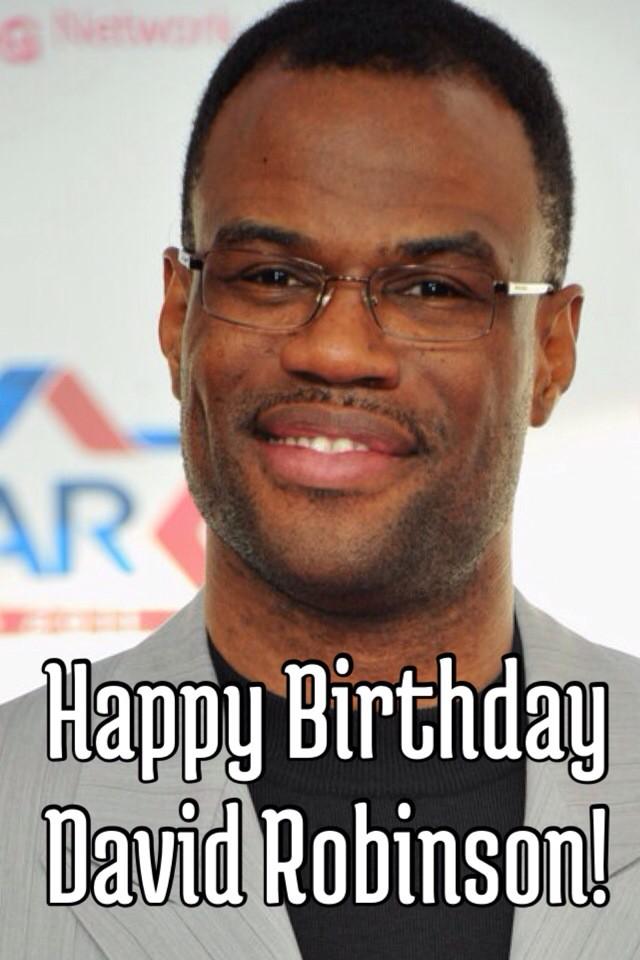 Happy Birthday
David Robinson! 