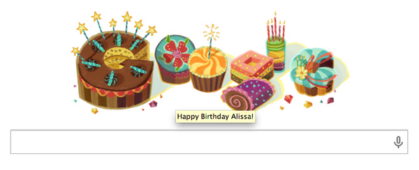 tweetingAlissa's tweet photo. aww google, you remembered! #GoogleDoodles http://t.co/ZDfLtTASEf