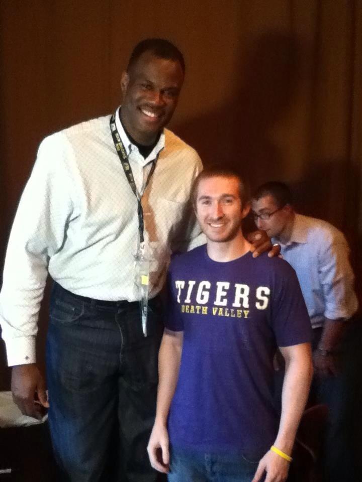   Smiles all around. 

Happy Birthday to The Admiral David Robinson. happy birthday! 