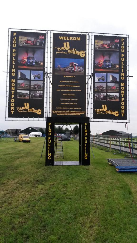 de vernieuwde entree staat al klaar #pjgu #pulling #montfoort