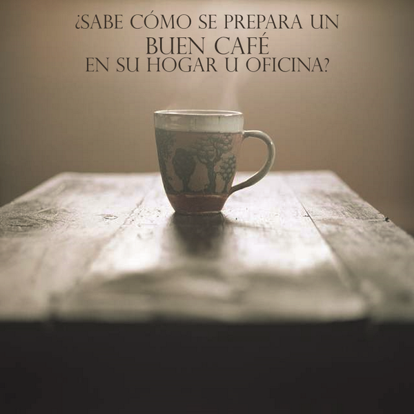JaimeDuque15's tweet photo. ¿Sabe cómo se prepara un buen café en su hogar u oficina? http://t.co/2h4lQtRFMR