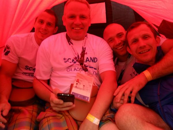 How many JudoScotland staff can you fit in a tent? #GoScotland #2014Ceremony