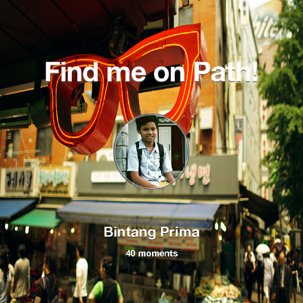 Bintangjroyye's tweet photo. I've shared 40 memories with my friends on #Path - see them now at http://t.co/dbbuiEQyoM! #thepersonalnetwork http://t.co/XmYxclkdbI
