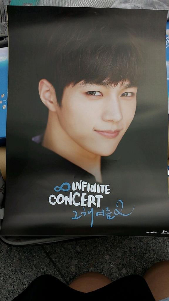INFNITELKIMdorm's tweet photo. [PIC] #인피니트 That Summer 2 Concert Official Goods Myungsoo Poster http://t.co/6DzcTW9Arj cr: INFINITE7SOUL