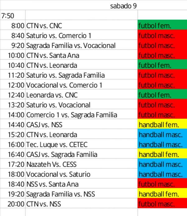 interCTN014's tweet photo. Horarios del sabado 9 de agosto ! http://t.co/FPMxiHiZFk