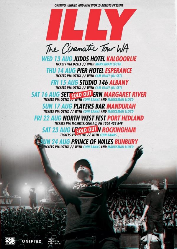 Happy to announce I'll be joining <a href="/illyal/">Illy</a> on his WA #tour alongside <a href="/Cam_Bluff/">Cam Bluff</a>  and the homie <a href="/marksmanlloyd/">Marksman Lloyd</a> !