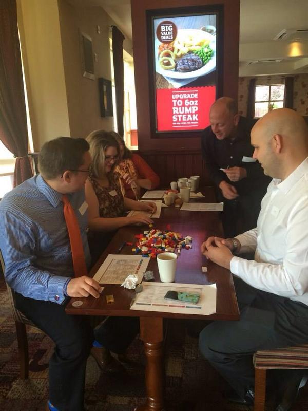 NicoleBrooker's tweet image. Playing Lego at the #CreativeNetworking event this morning. I should have been a builder! @HazelLCottrell