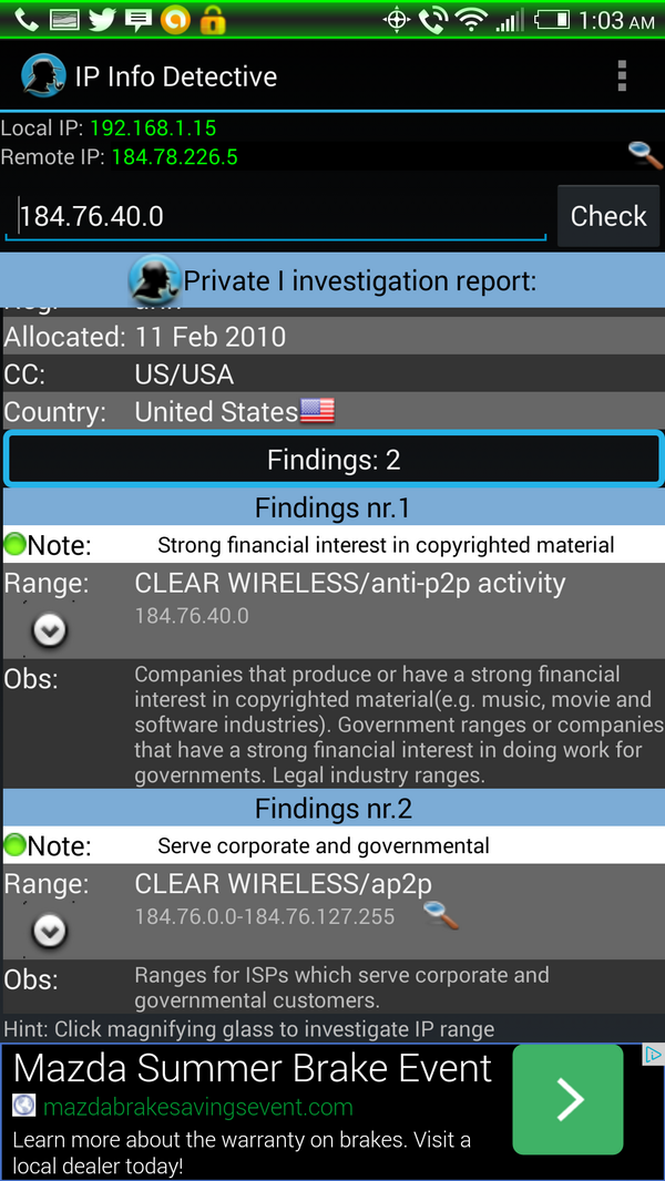 ScearcyS's tweet photo. Additionally, why did several ip addresses reveal broader information such as.... Read!!! Wtf! Are you serious! OMG!! http://t.co/kfQeFOYaFN