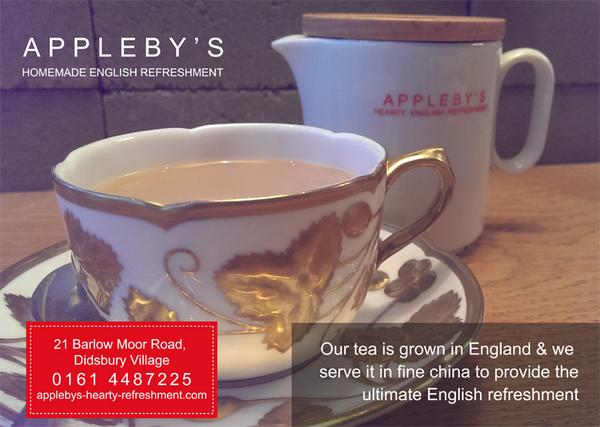 ApplebysMcr's tweet image. Fresh tea leaves service in fine china. Sit down and relax with a nice cup of tea #Didsbury #Applebys