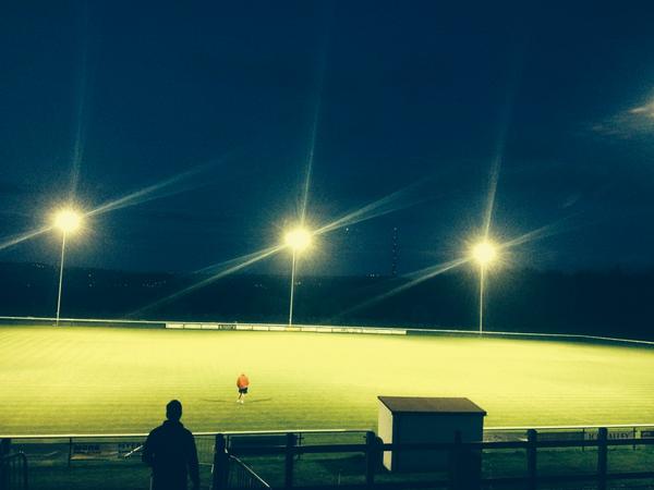 The future is #BRIGHT the future is SHELLEY  new flood lights up and running #stepup #lights #future #nightgames