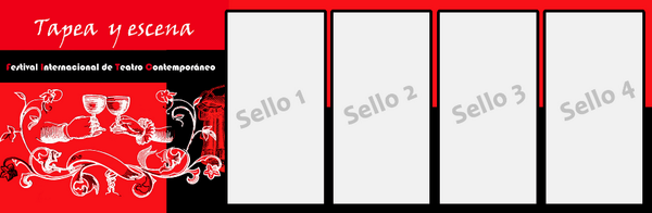 LazarilloTeatro's tweet photo. Así son los cartones que podéis adquirir en cualquiera de los establecimientos participantes #40FITC #tapea&amp;escena http://t.co/ptgVD3172f