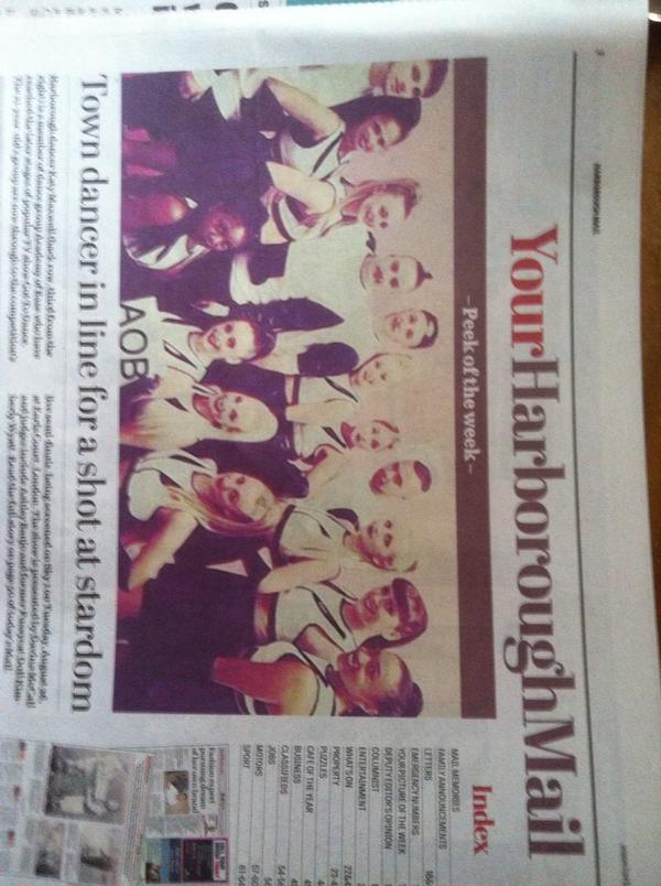 See the amazing Academy of Base (and Katy) in the Harborough Mail today
#Academyofbase #HarbMail #proudparents