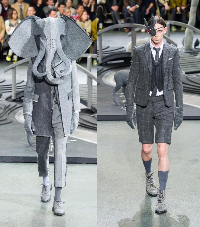 Fashion Press トム ブラウン ニューヨーク 14年秋冬メンズコレクション グレースーツが動物 植物に出会って Http T Co Ui3v2wbx74 Http T Co Rjn4tip4lh Twitter