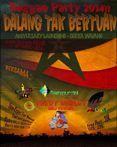 Datang dan saksikan launching album @aviz_ramley GS : FREDY MARLEY dll. 13 sep 2014. Di universitas Dharma Persada.