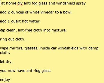 MoreFunInAMask's tweet image. anti-fog glass formula