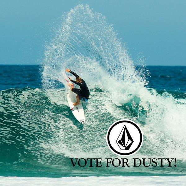 Vote for <a href="/dusty_payne/">Dusty Payne</a>! Give him a chance to surf the Lowers Pro, Vote now @ vol.cm/wildcardz! #GoVoteAlready!