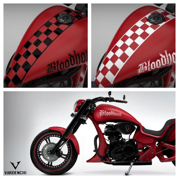 Vardenchi's tweet photo. Racing stripes detail on the Vardenchi 'Bloodhound'! Which one do you like? http://t.co/RU1QyTw78L