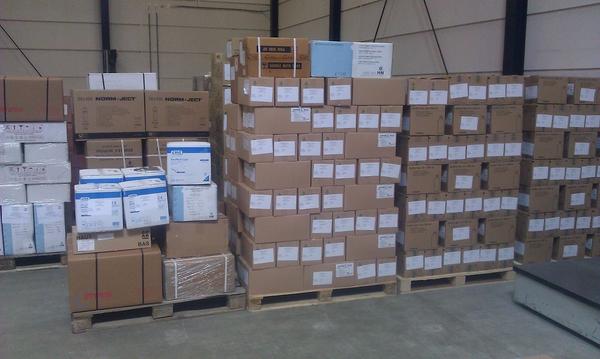 Another 6 pallets full of #ebola #protection #equipment from #imres moving from #lelystad to #monrovia #Liberia today