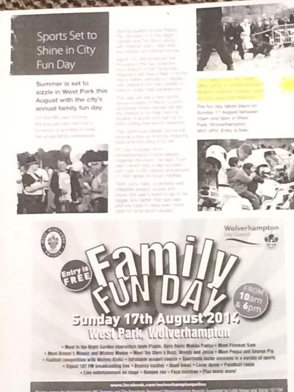 Come and see what we have got in store at the Fun Day on Sunday 17th August at West Park!