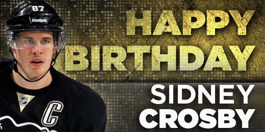 Let the birthday celebrations begin! Happy birthday, Sidney Crosby! 