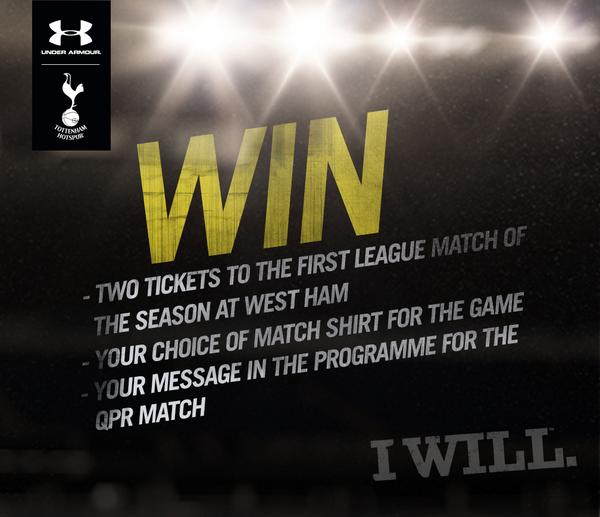 Fancy winning two tickets to the opening game of the season at West Ham? Enter here - spurs.to/SeizeGlory