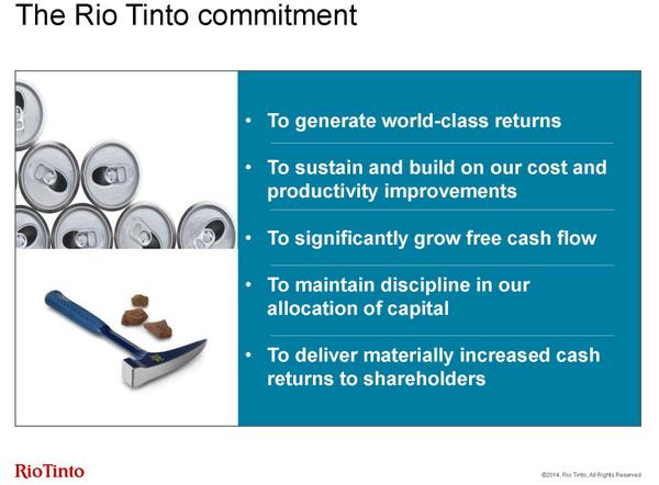 RioTinto's tweet photo. Sam Walsh: Rio Tinto is back on track and powering ahead http://t.co/DvVgyfhroh $RIO http://t.co/GUkzLqeSPf