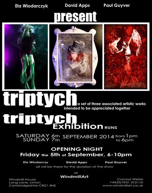 davidapps3's tweet photo. “Triptych” an Exhibition of art &amp; photography by david apps - Ela Wlodarczyk – Paul Guyver. http://t.co/Fp8eXan9U5