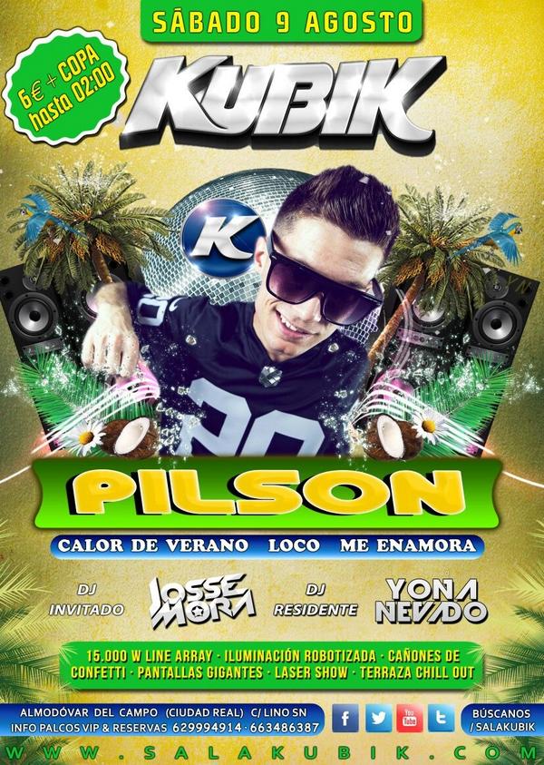 SALAKUBIK's tweet photo. ¡¡¡¡NUEVO SORTEO!!!!!
RT Y ENTRA EN EL SORTEO DE 5 ENTRADAS PARA PILSON - SALA KUBIK - ALMODOVAR DEL CAMPO (CR) http://t.co/wailRSIPTh
