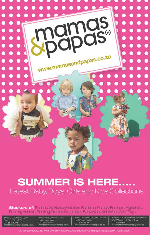 MamasPapasSA's tweet photo. Summer Is Here...Latest Baby, Boys, Girls &amp; Kids Collections Now In Store. http://t.co/l8UAGMnKUr