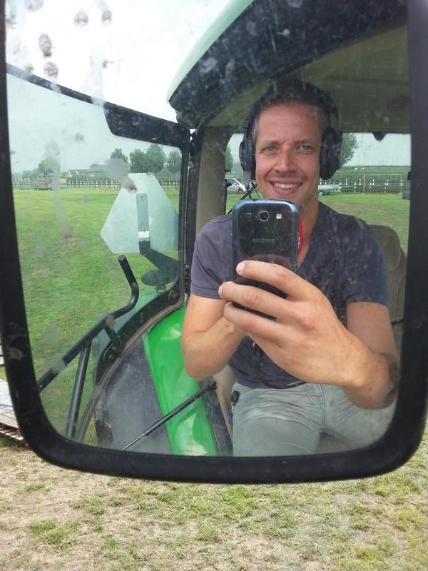 Klaar om de baan te testen van de tractorpulling in #Montfoort