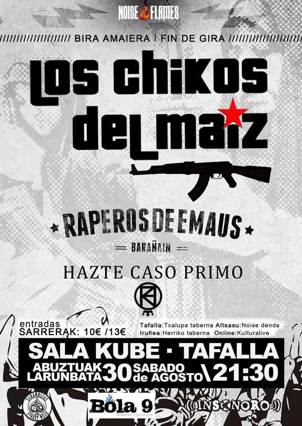 Vuelan las entradas. <a href="/chikosdelmaiz/">Los Chikos del Maíz ⚒️</a> <a href="/RaperosdeEmaus/">Raperos de Emaús</a> <a href="/haztecasoprimo/">haztecasoprimo</a> <a href="/KubeTafallaoff/">Kube Tafalla Oficial</a> <a href="/kulturalive/">Kultura Live</a> aprovechar!!