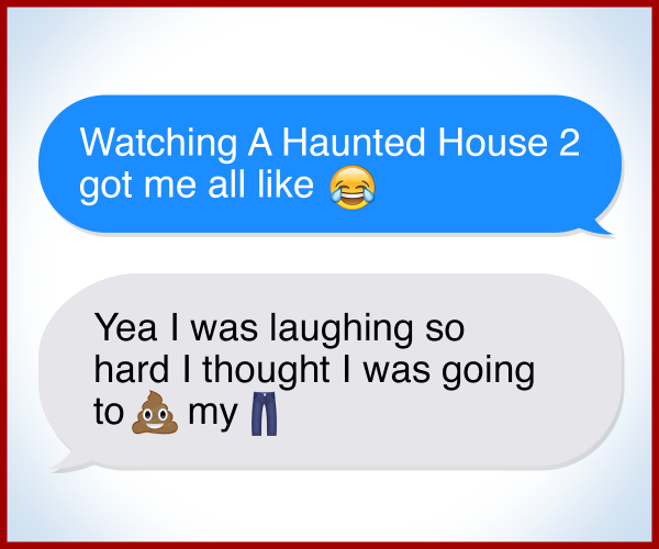 AHHMOVIE's tweet photo. How does A Haunted House 2 make you feel when you watch it? Leave your best emoji-tastic comment below! http://t.co/2SApCKIivh