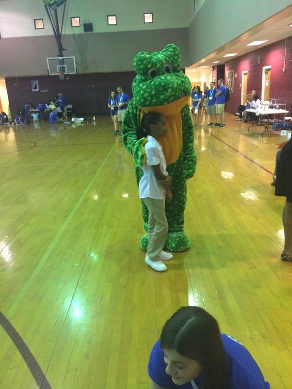 bap_pdx's tweet image. Everybody loves the frog! #BAPAM14 #literacyatl