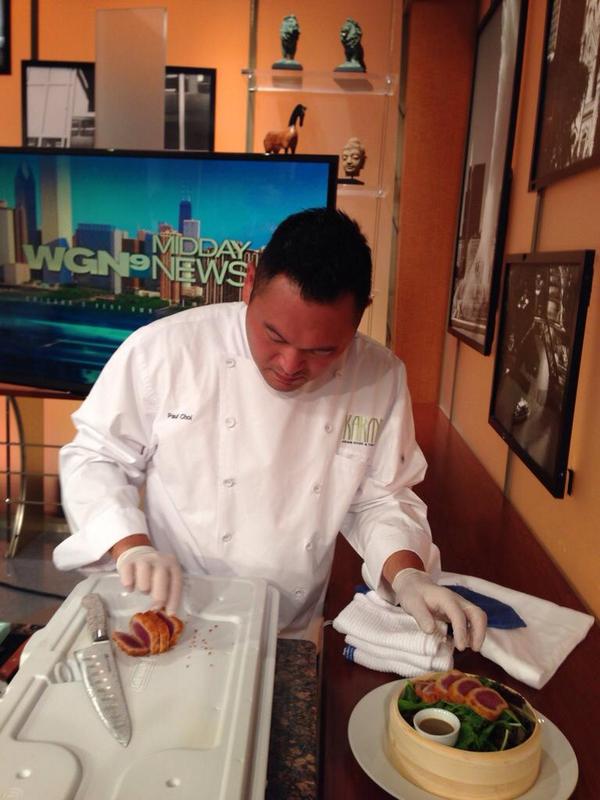 Chef Paul Choi from <a href="/karmamundelein/">Karma Restaurant</a> live at 12:45 pm on <a href="/WGNTV/">WGNTV</a> #Lunchbreak