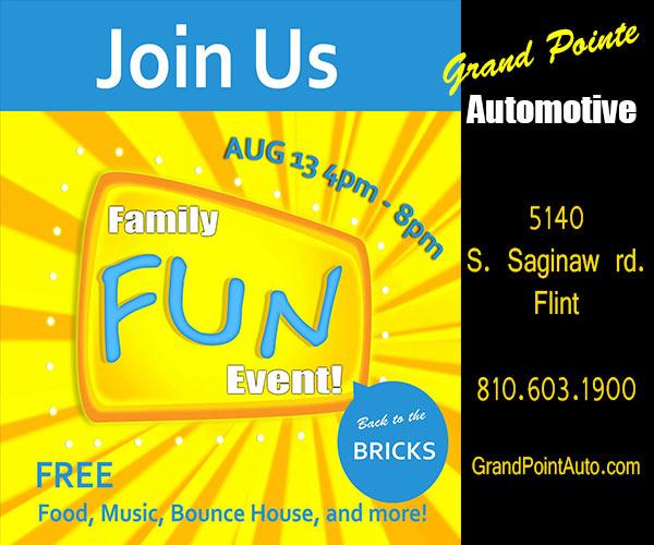 GrandPointeAuto's tweet image. Back to the Bricks is coming! Our Family Fun Event is Aug 13, 4-8pm. We'll see you there!