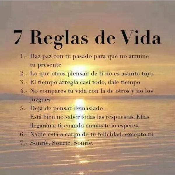 pedrillo537's tweet photo. Las 7 reglas de la vida!!!! Muy grande esto!!!! http://t.co/0vMAuBNDct