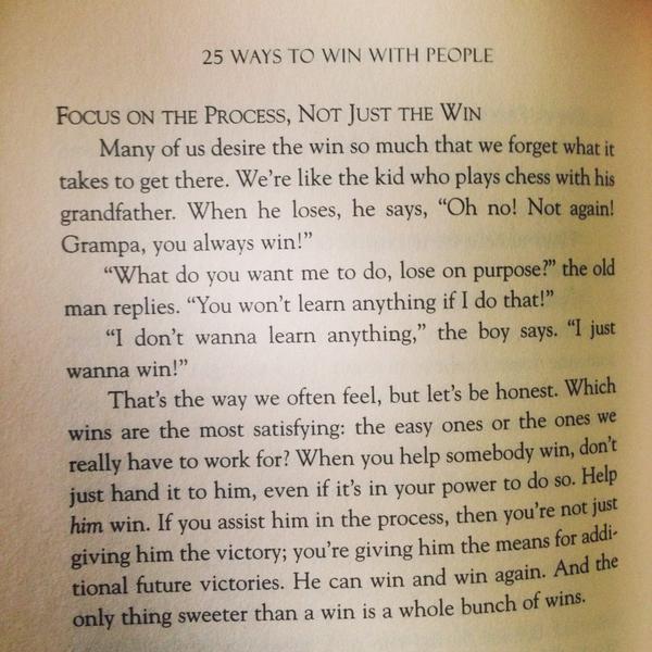EmilyLongStrong's tweet image. Reading "25 ways to win with people" by @JohnMaxwellTeam and look what was in the next chapter! #TheProcessProject
