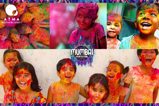 Met #MumbaiColorFestival steunen helpen we de educatie in India te verbeteren! Kijk op mumbaifestival.nl/charity.