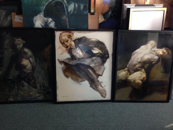 RickBerryStudio's tweet image. Good morning from #RickBerryStudio! Have a #creative day! #Painting #RickBerry #Art #Figurative #Collaboration