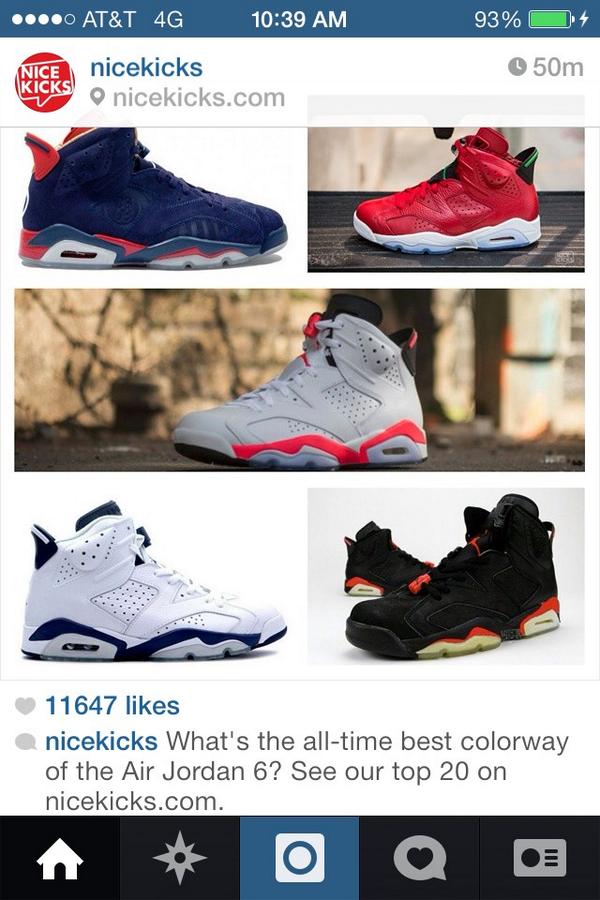 PhilthyKicks's tweet image. "What's the all time best color-way of the Jordan 6?"