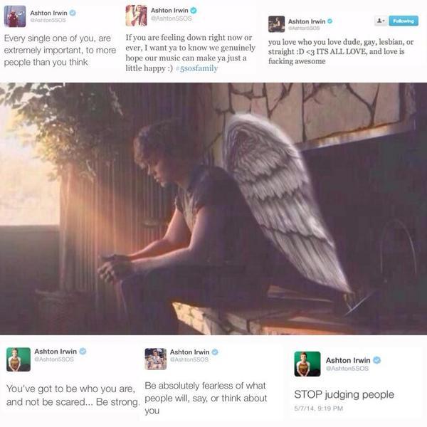 MendesCrewz's tweet photo. #50ReasonsWhyILoveAshtonIrwin He cares about us so much http://t.co/hun9oQ8tsV