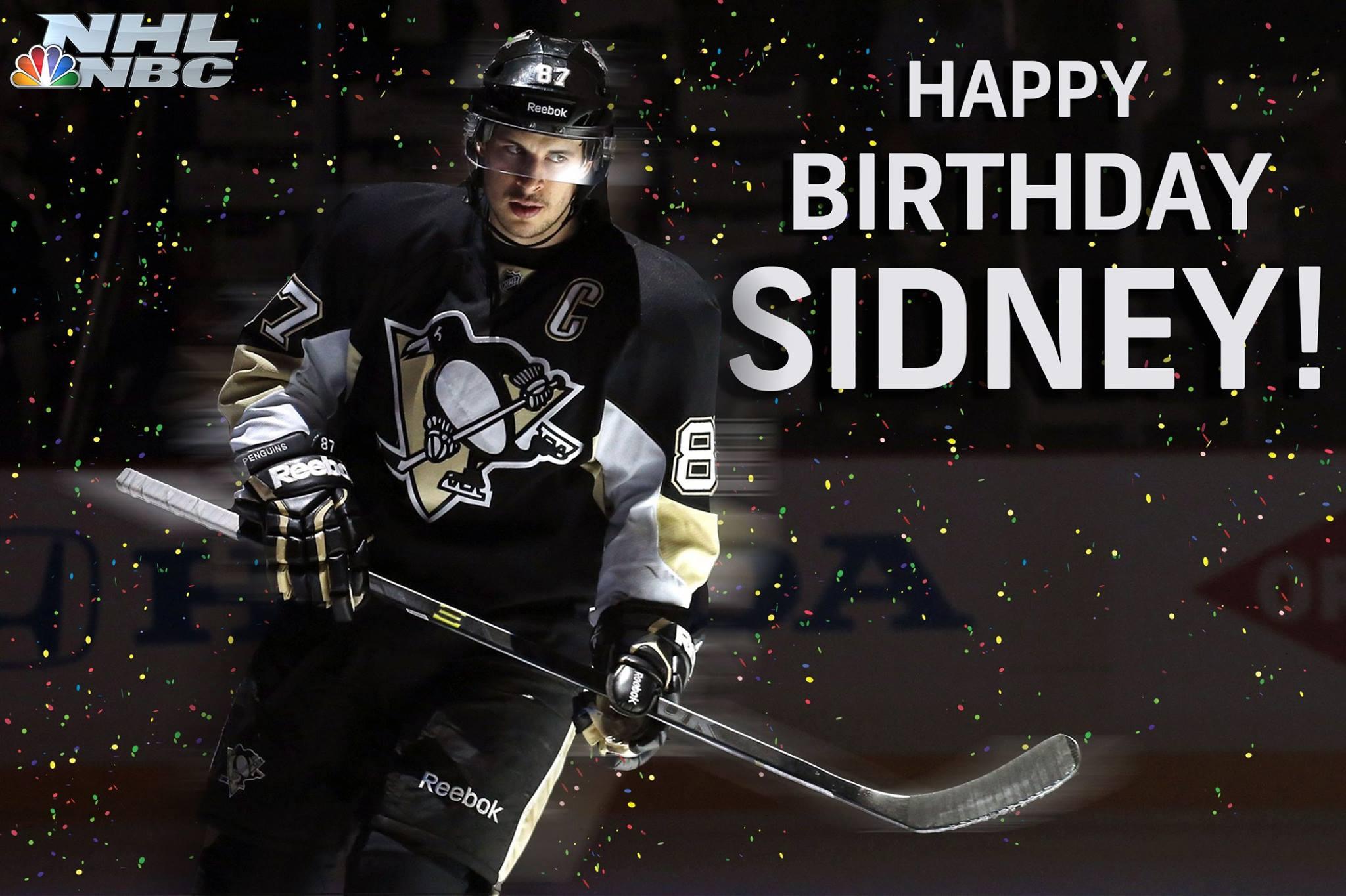 No end to your Crosby ass-kissing, I see. Happy Birthday to Captain, Sidney Crosby! 