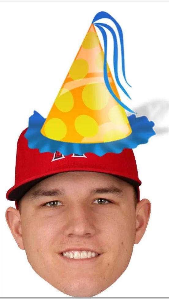  happy bday mike trout go out there and beat those dodgers :) make that hallo light up 